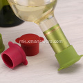 Прилагоден силиконски гумен затворач за стаклено шише за вино